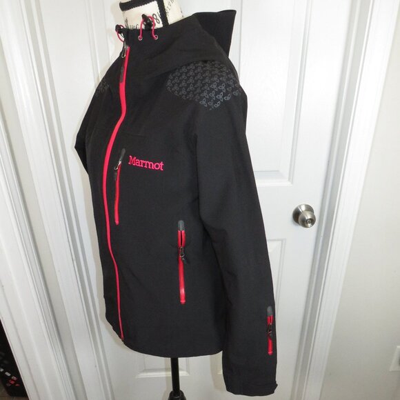 Marmot Women's Small Zion Jacket Full Zip Softshell Hooded Polartec Neoshell - Picture 3 of 8